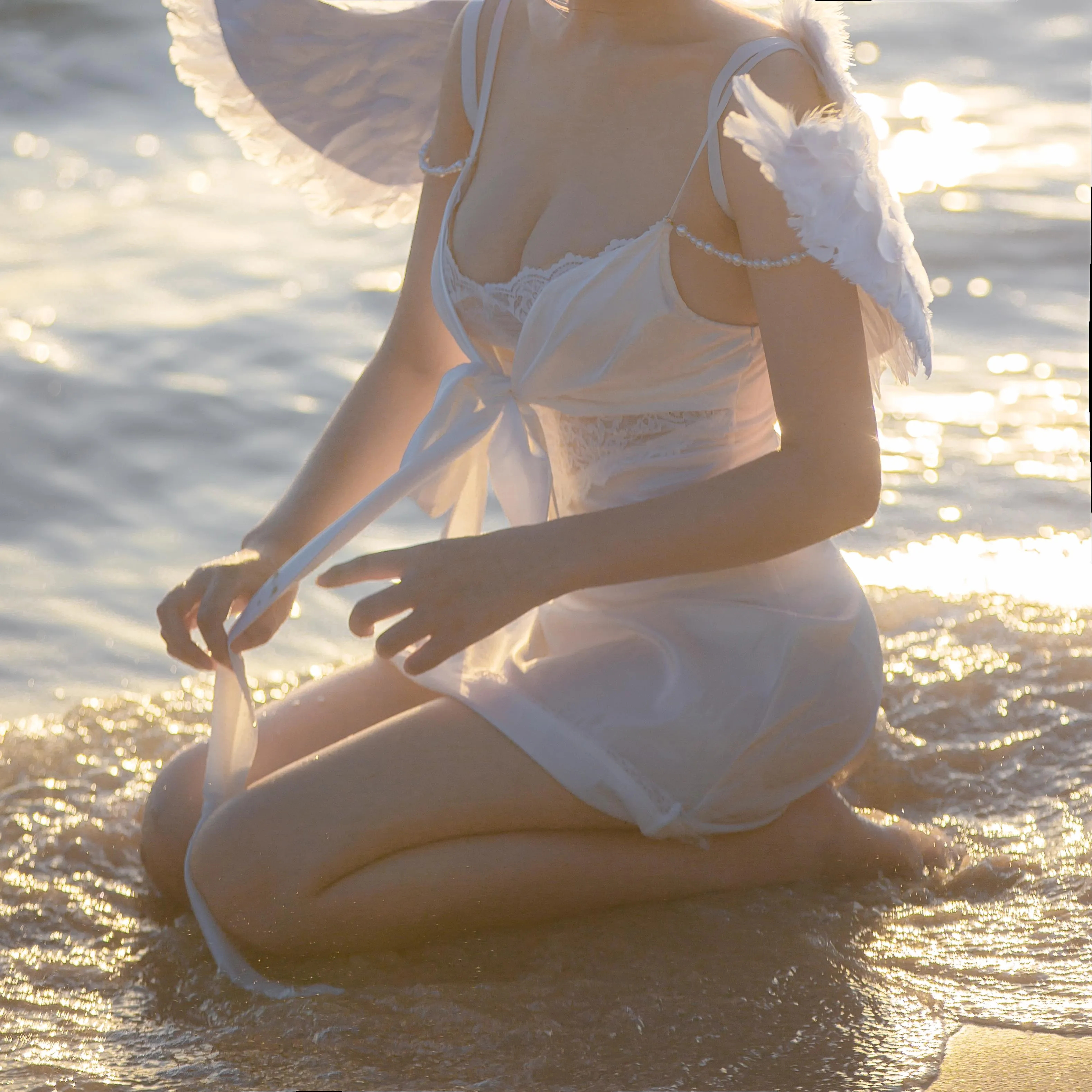 念雪ww – NO.35 海边神明少女 [50P]插图8